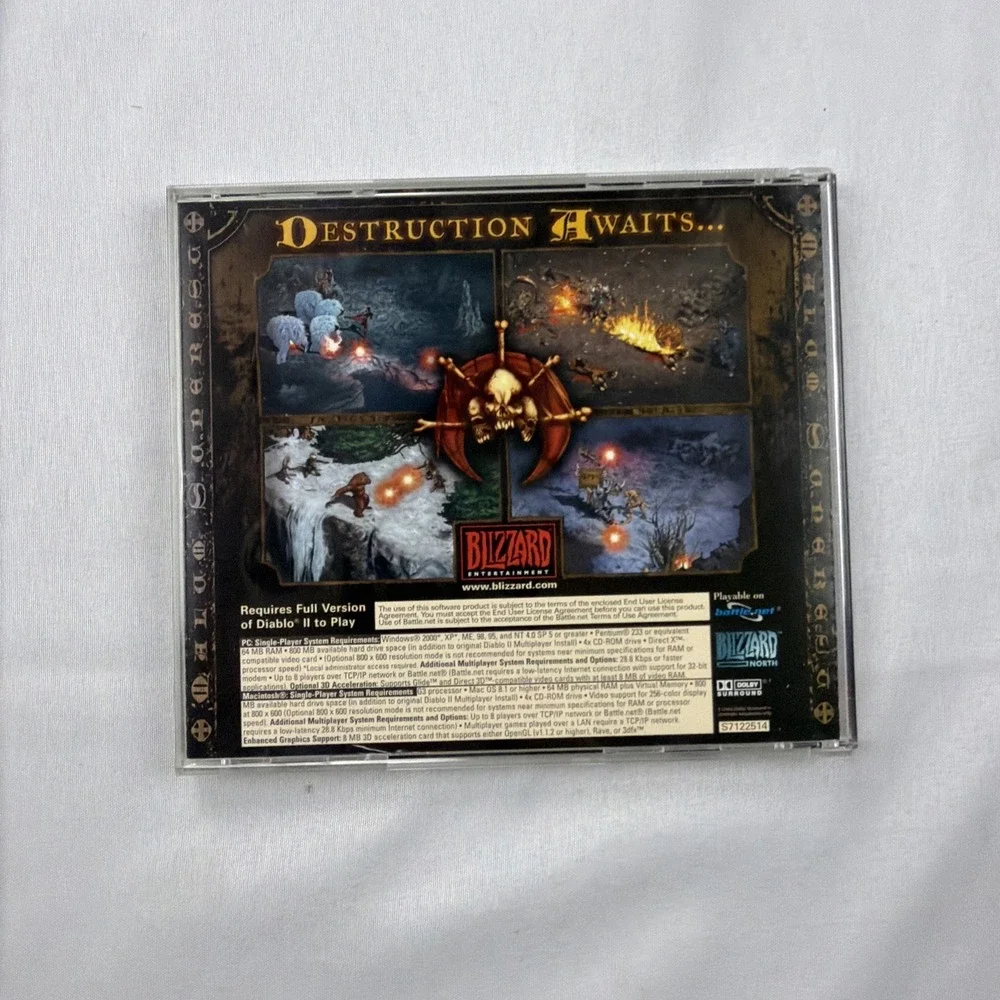 Diablo II 2 Lord of Destruction Expansion Set Big Box Complete + Strategy Guide